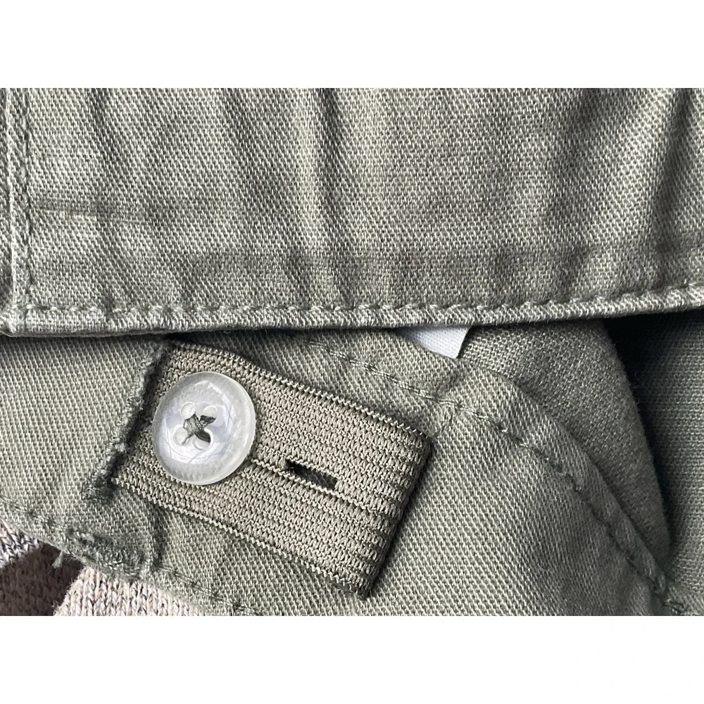 NWT Old Navy Olive Green Baggy‎ Pants, Boys Size 16 - Adjustable Waist Chino